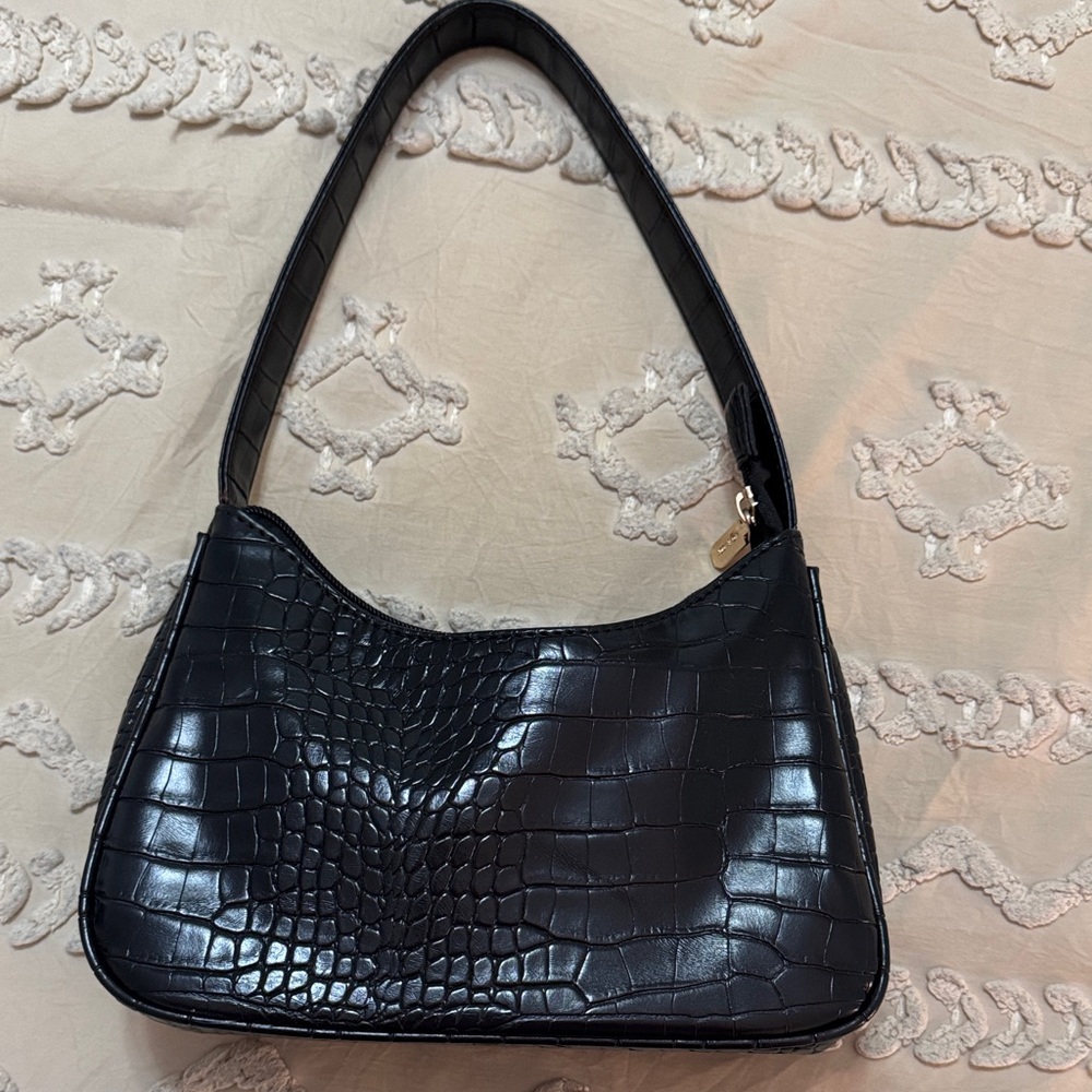 black snakeskin mini purse